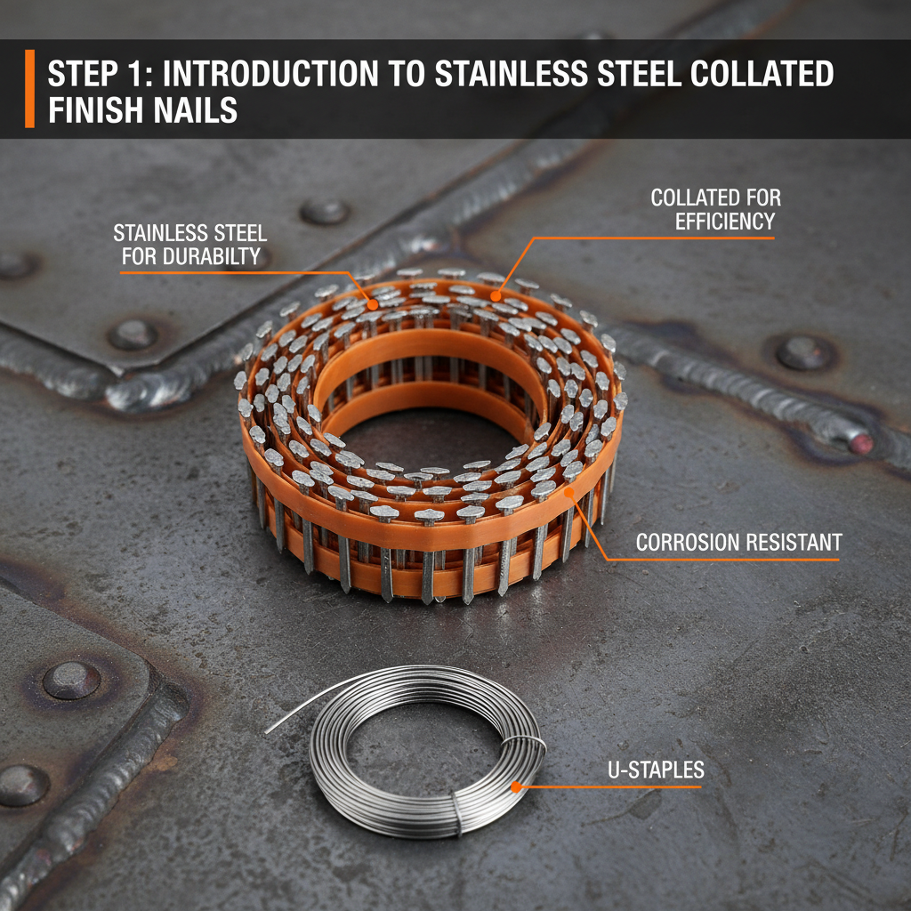 High Efficiency Stainless Steel Collated Finish Nails for Construction