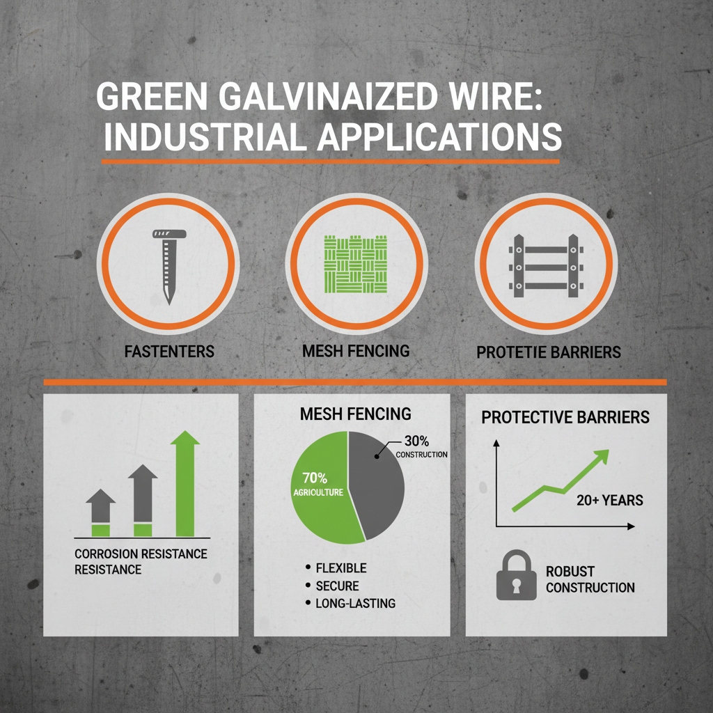 Industrial Grade Green Galvanised Wire for Durable Fencing
