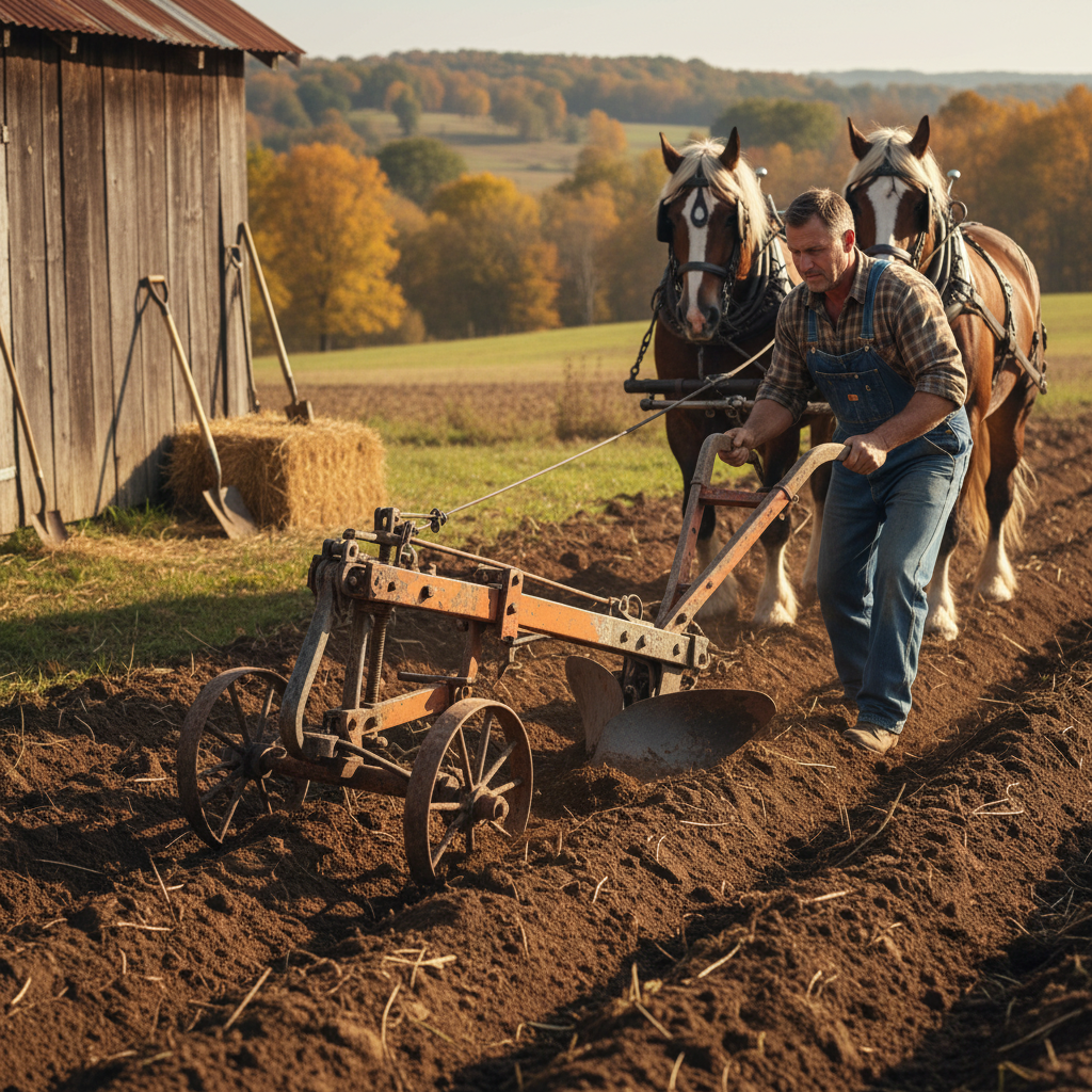 Modern Engineering and Design of the Durable hand drawn plough