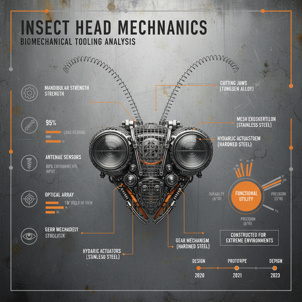 Agricultural Mesh Design Based on Insect Head Morphology