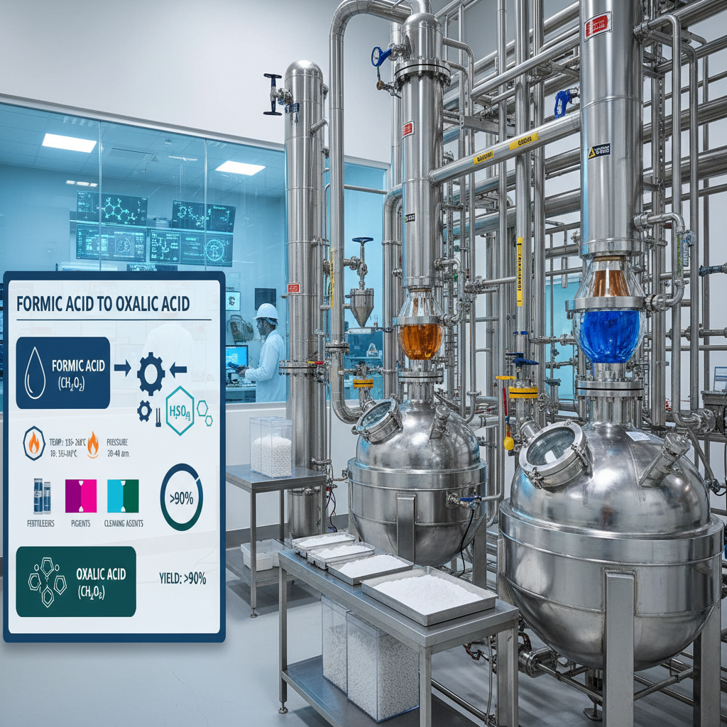 Industrial Transition from formic acid to oxalic acid Guide