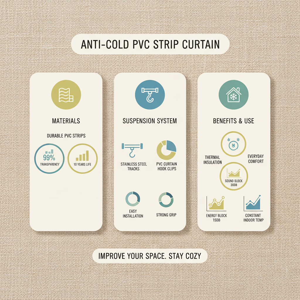 Industrial Anti Cold PVC Strip Curtain for Cold Storage Insulation