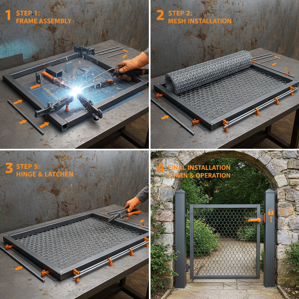 High Quality Durable Outdoor Garden Gate for Home Security