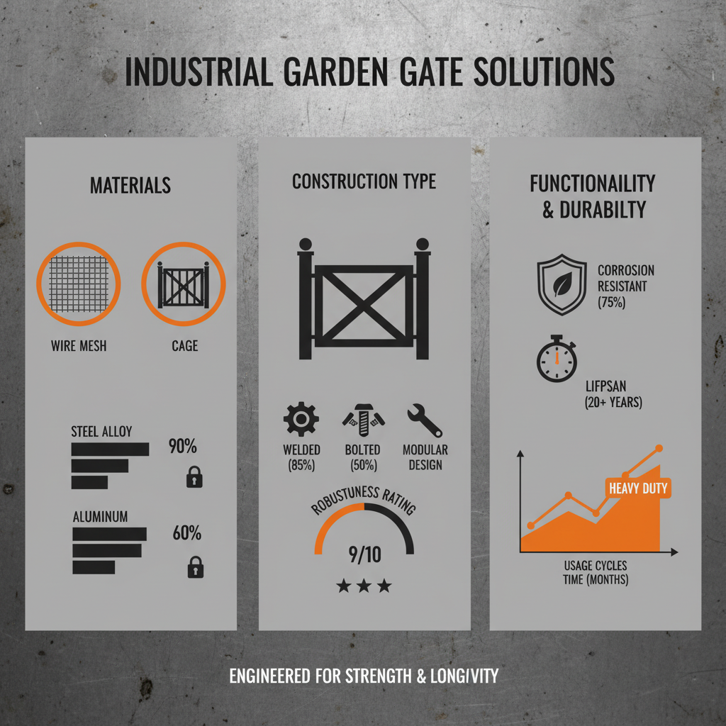 High Quality Durable Outdoor Garden Gate for Home Security