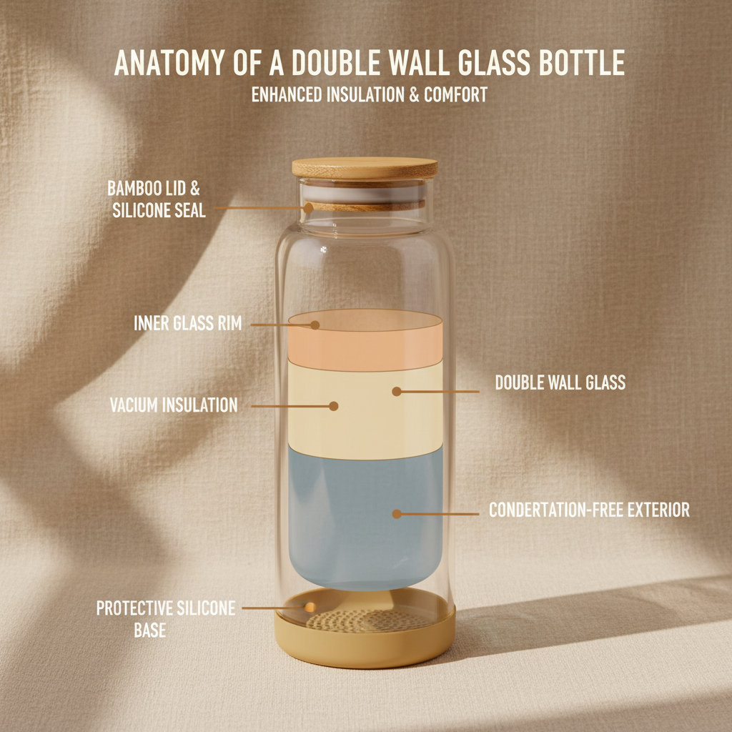 Benefits of Using a Double Wall Glass Water Bottle for Hydration