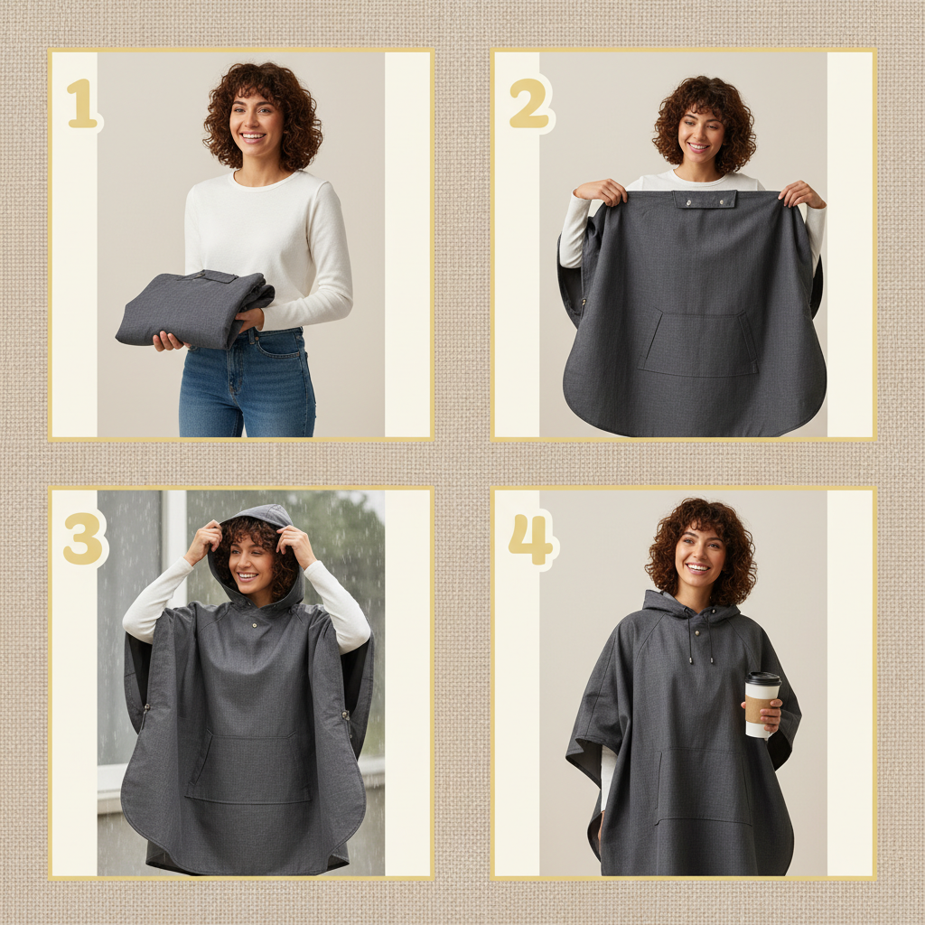 Versatile Cape Raincoat for Professional Weather Protection