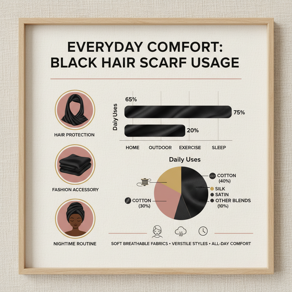 Premium Black Hair Scarf Guide for Hair Health and Textile Quality