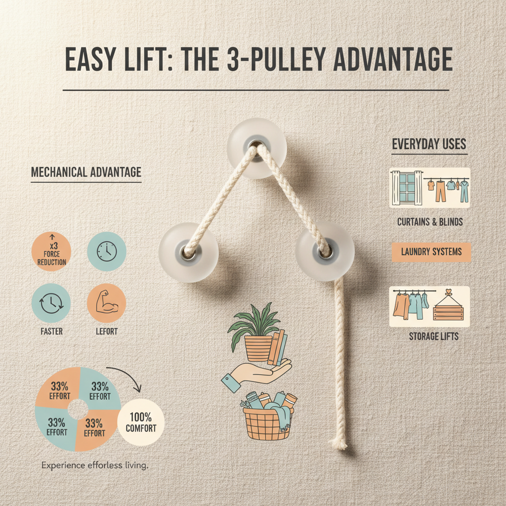 High Efficiency 3 pulley Systems for Industrial Hardware Manufacturing