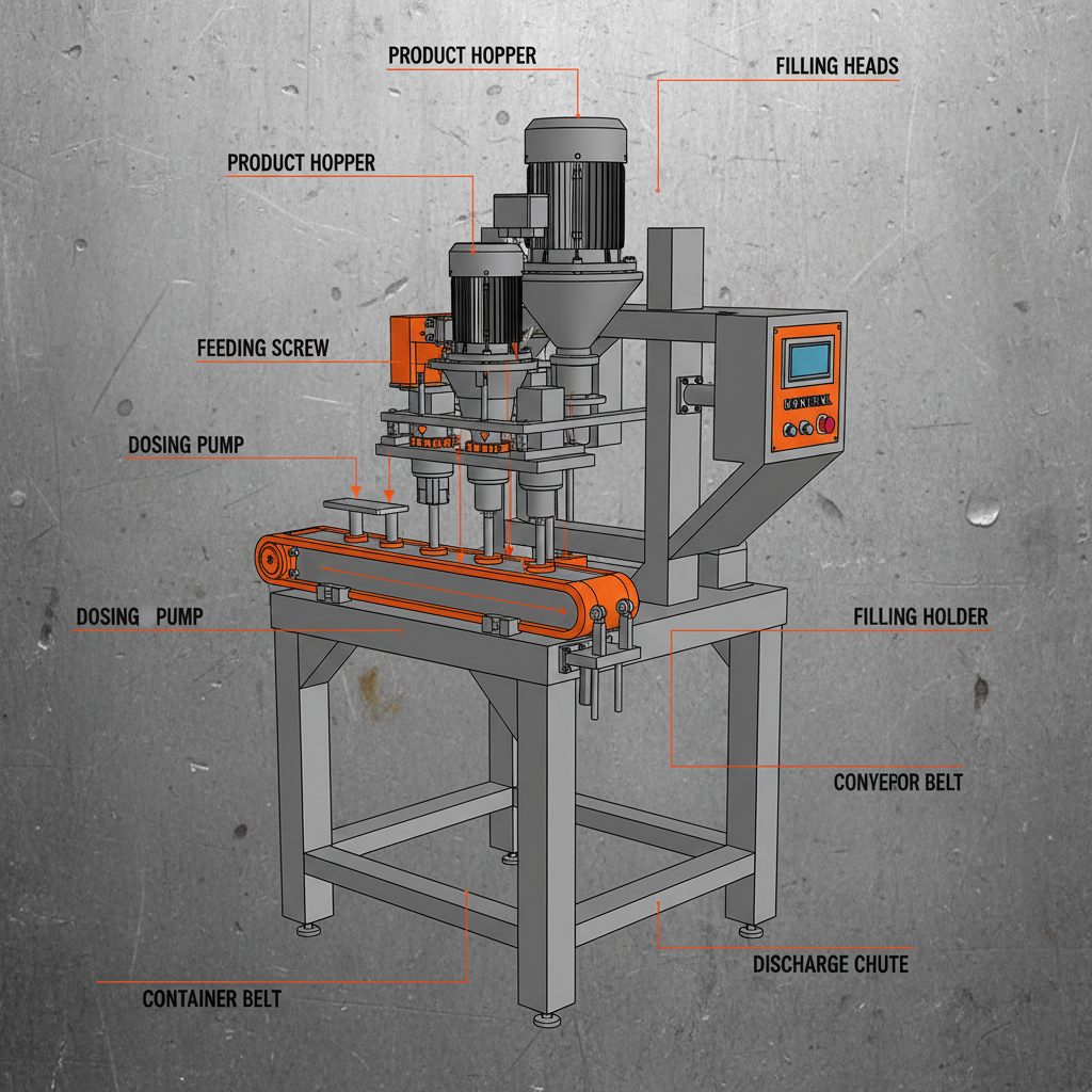 Industrial Meat Processing with Automatic Filling Machine Guide