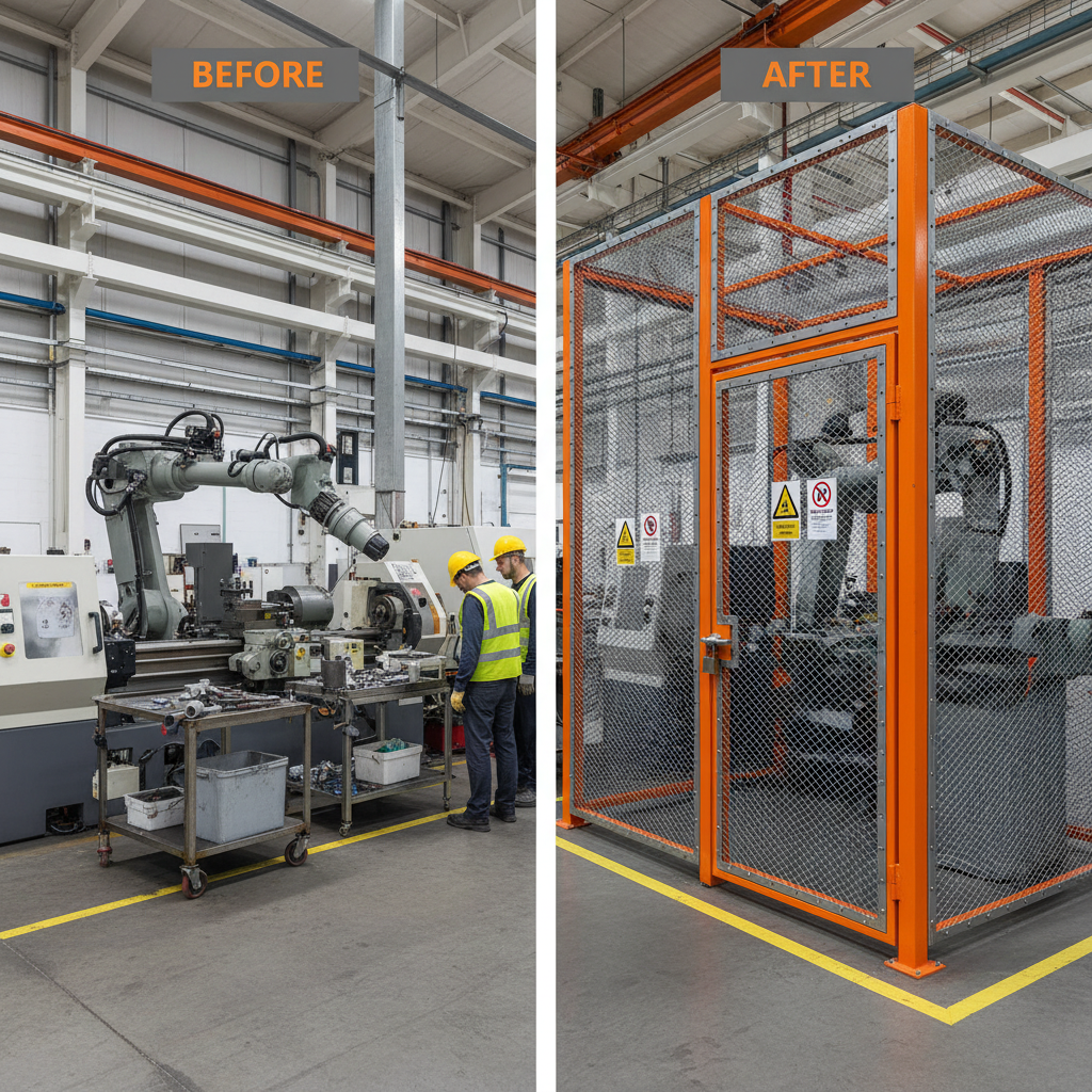 Industrial Wire Mesh Security Cage for Warehouse Asset Protection