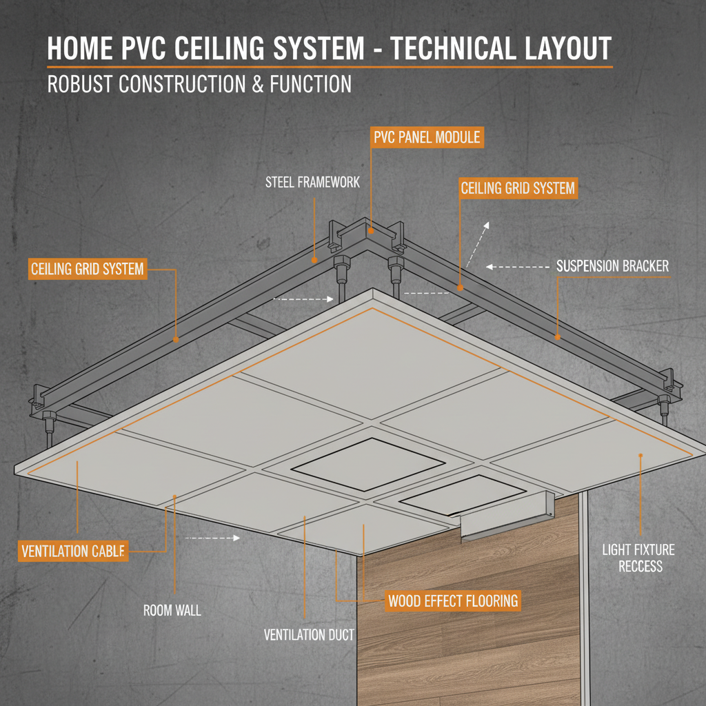 Modern Home PVC Ceiling Design for Durable and Luxury Interiors
