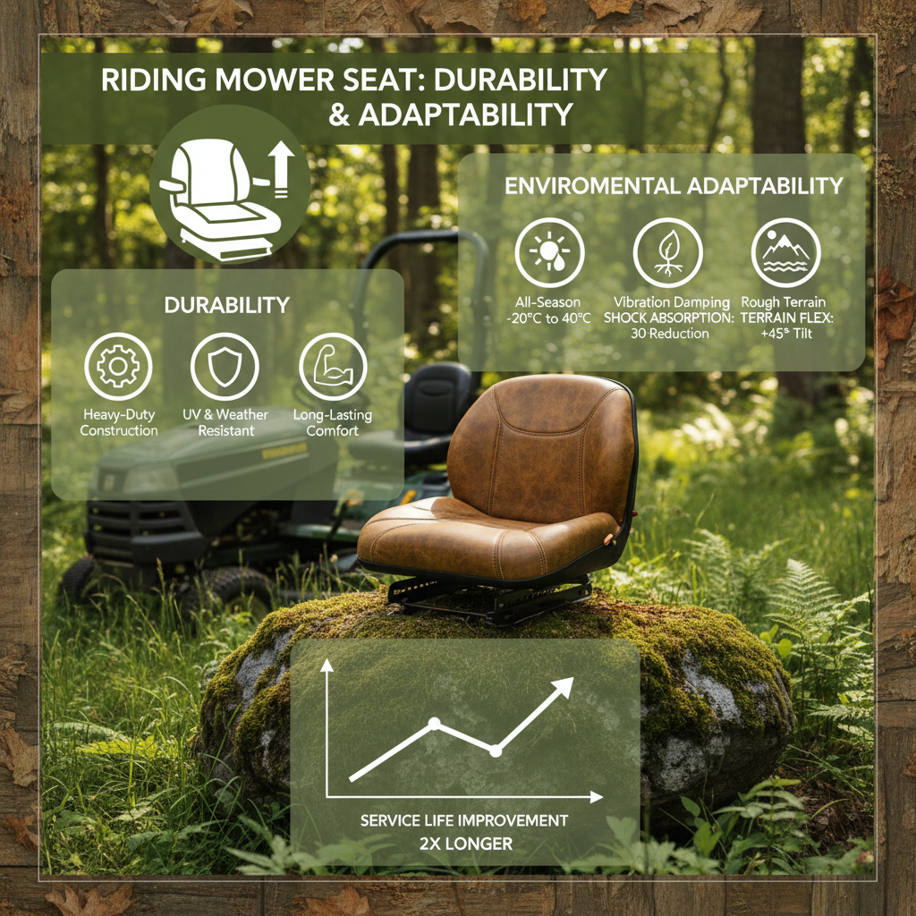 High Quality Riding Mower Seat for Ergonomic Comfort and Durability