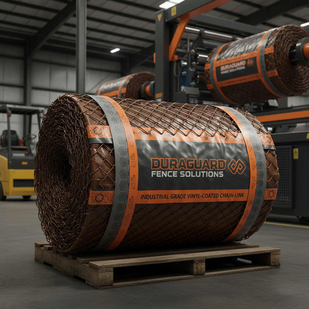 High Quality Brown Vinyl Chain Link Fence for Modern Security