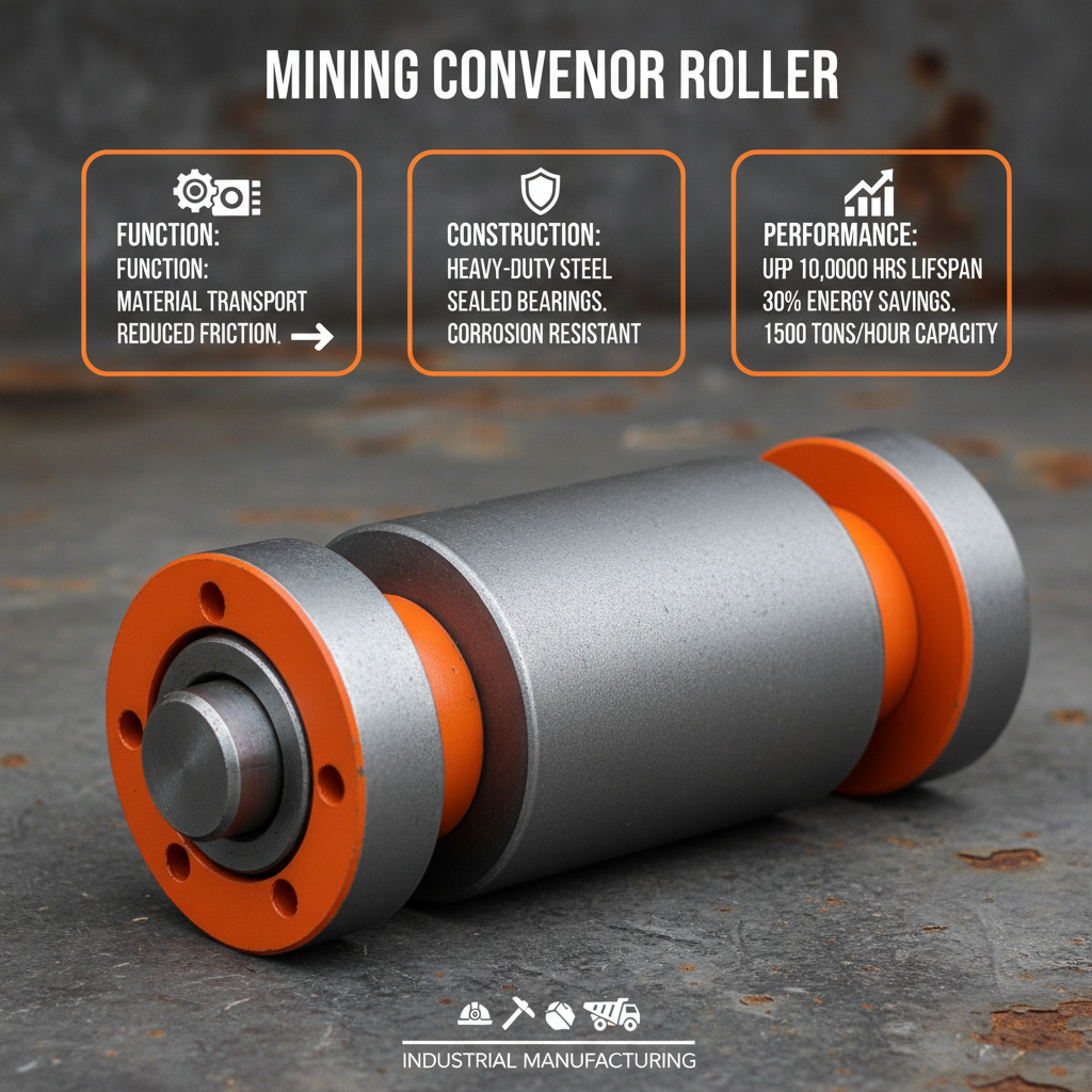 High Performance Mining Conveyor Roller for Mineral Extraction