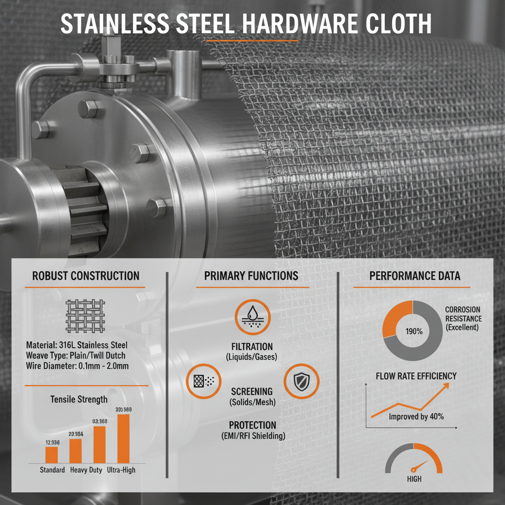 Industrial Applications of Durable Stainless Steel Hardware Cloth