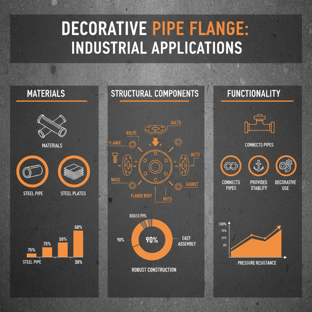 Premium Decorative Pipe Flange for Industrial and Modern Design