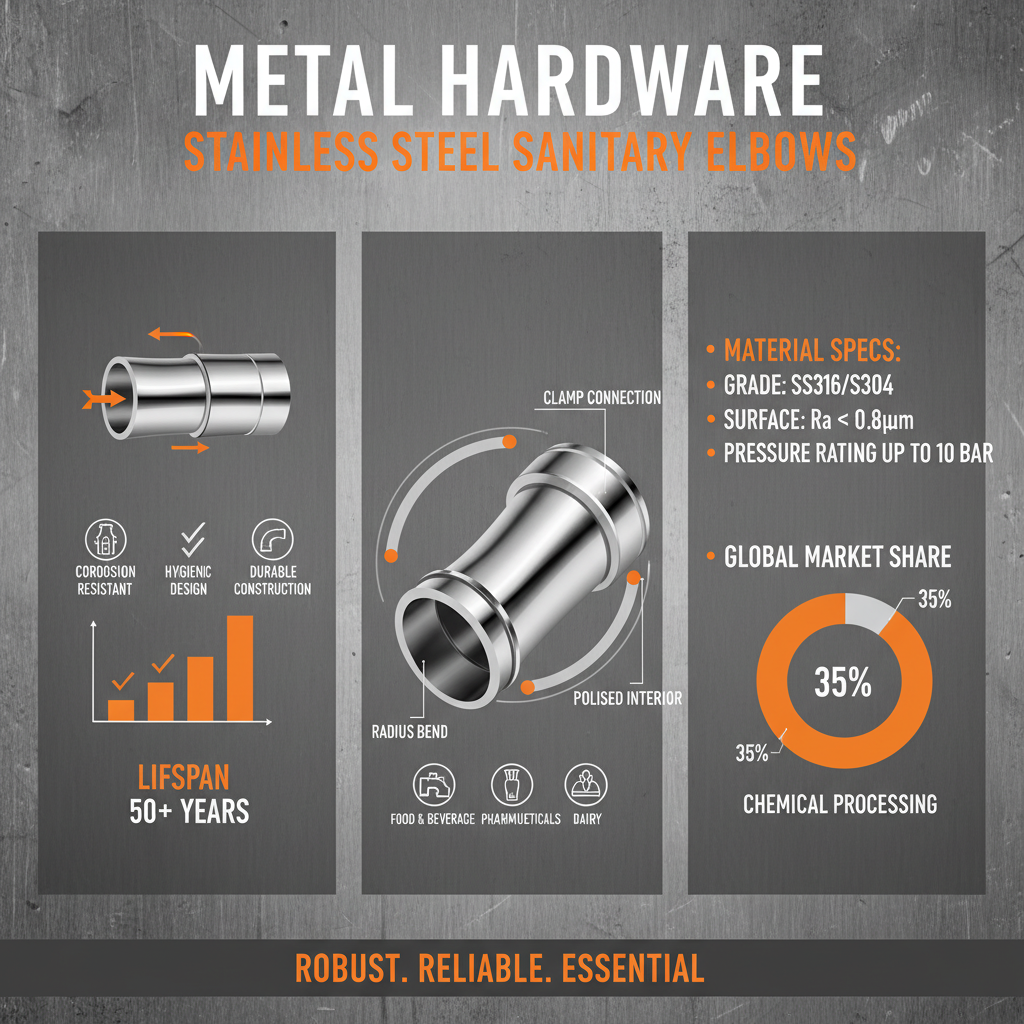 High Quality Stainless Steel Elbow Sanitary for Hygienic Fluid Transport