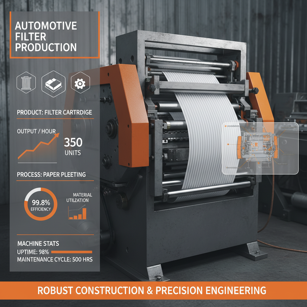 Industrial Paper Folding Machine for High Precision Filter Pleating