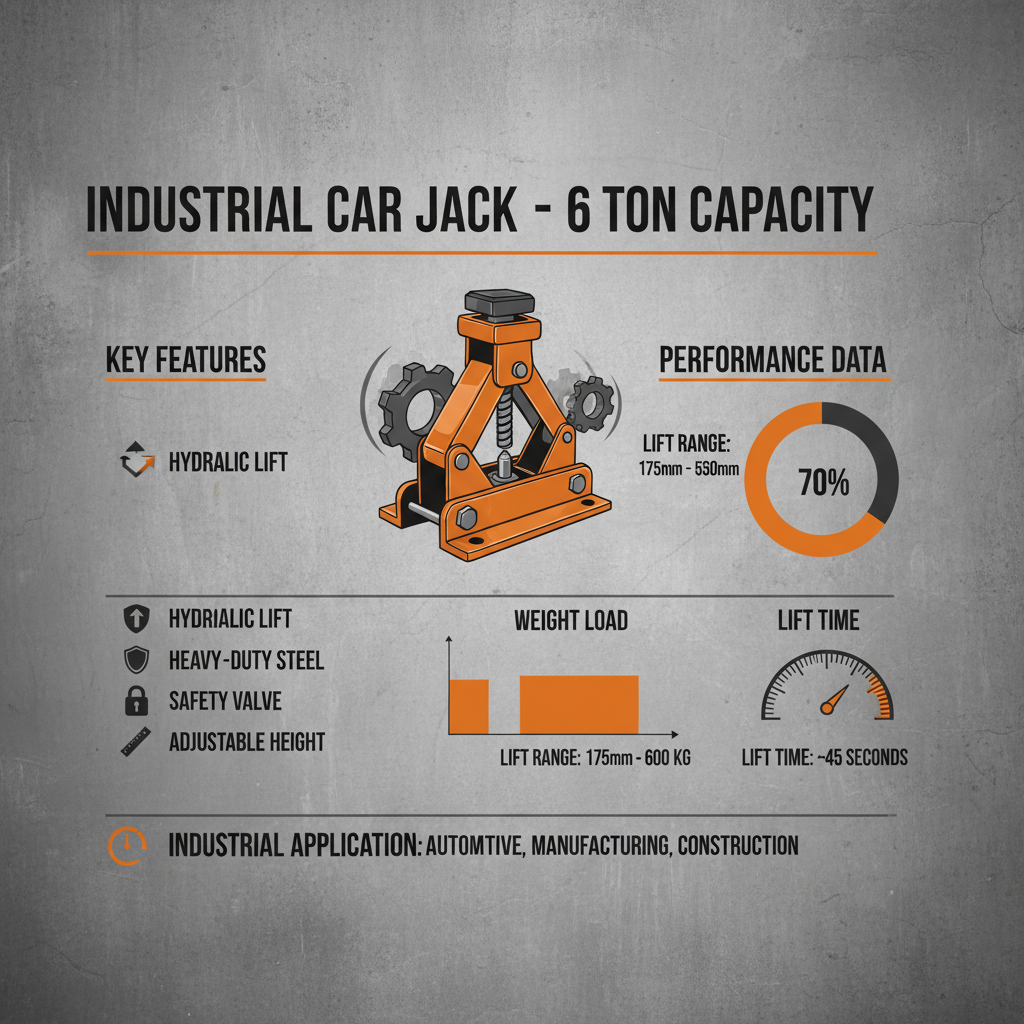 Professional Heavy Duty Car Jack 6 Ton for Automotive Maintenance