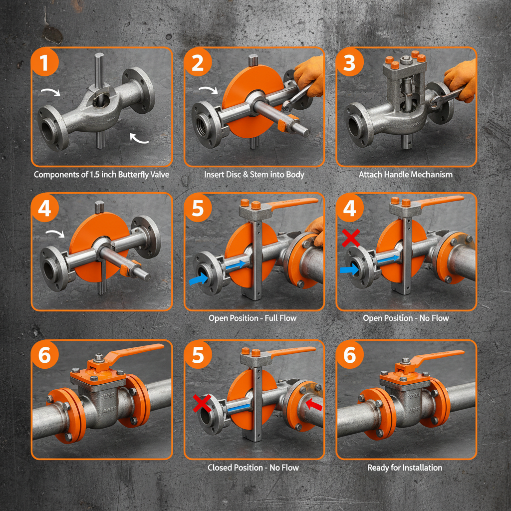 Industrial 1.5 inch butterfly valve for Efficient Fluid Control