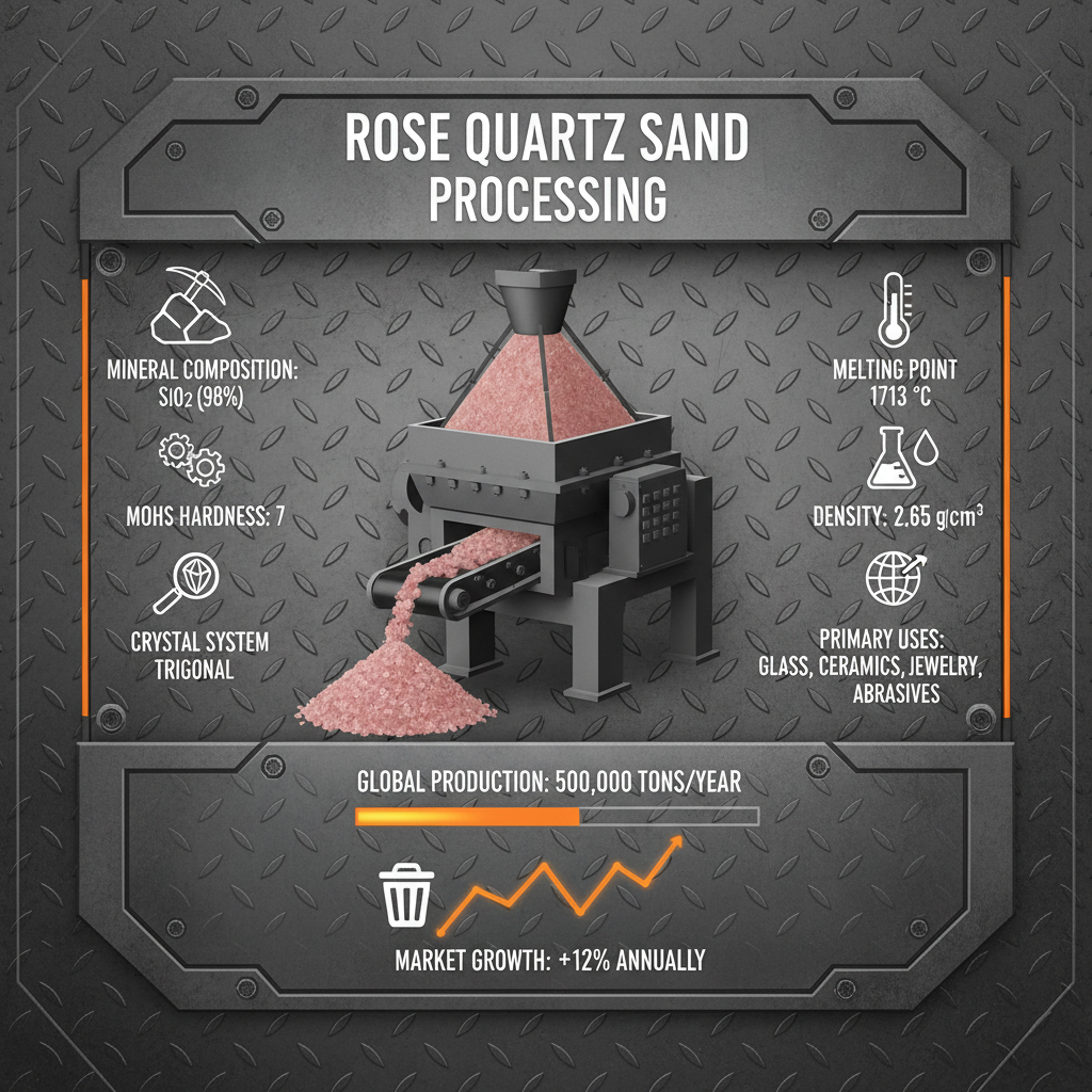 rose quartz sand