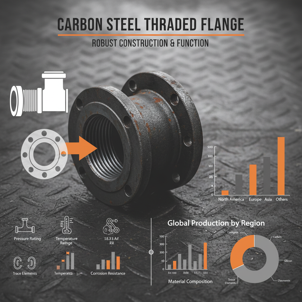 carbon steel threaded flange