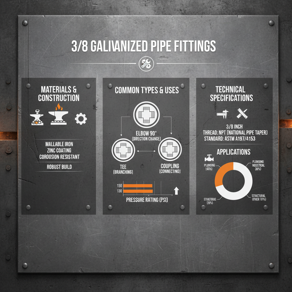 3 8 galvanized pipe fittings