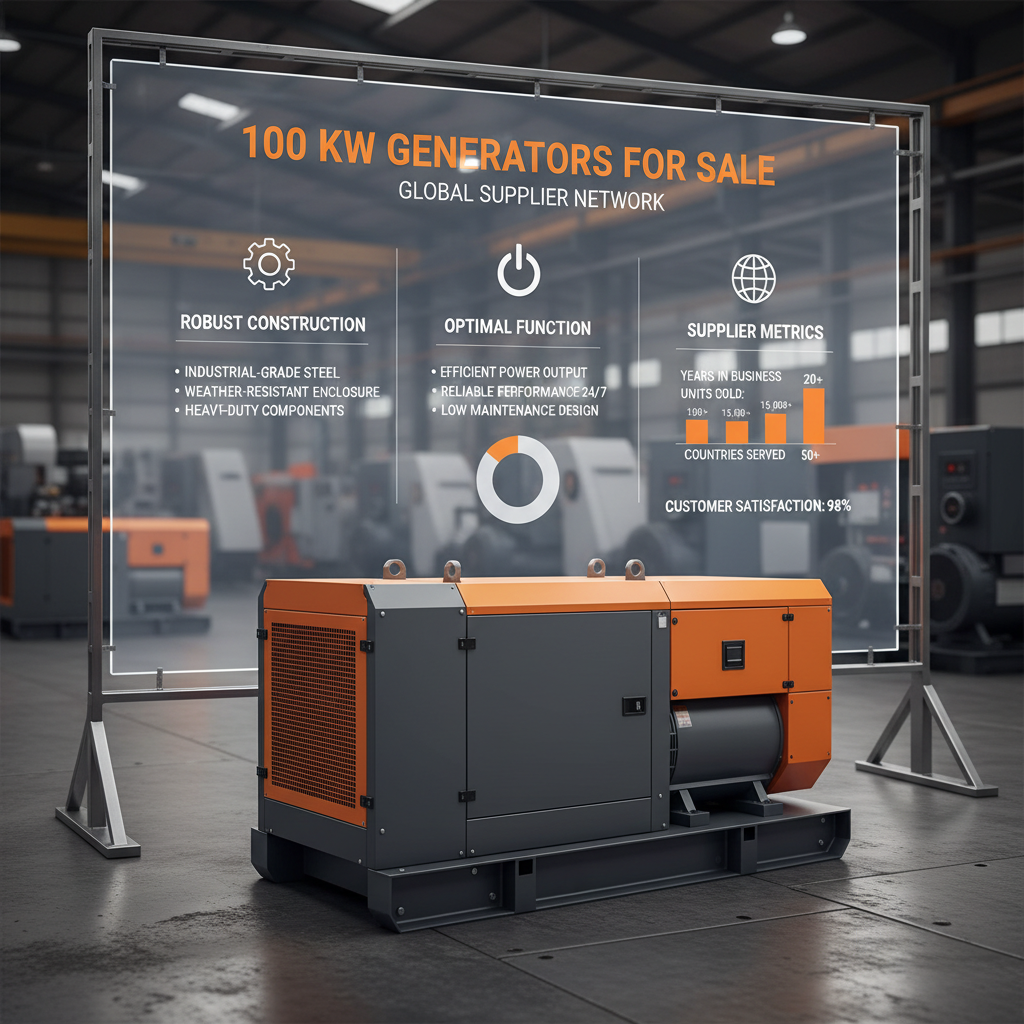 100 kw generators for sale Supplier