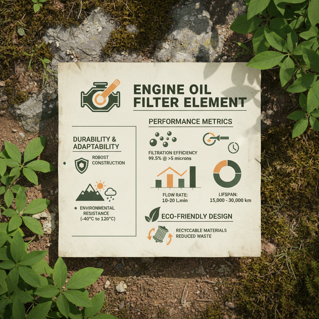 engine oil filter element