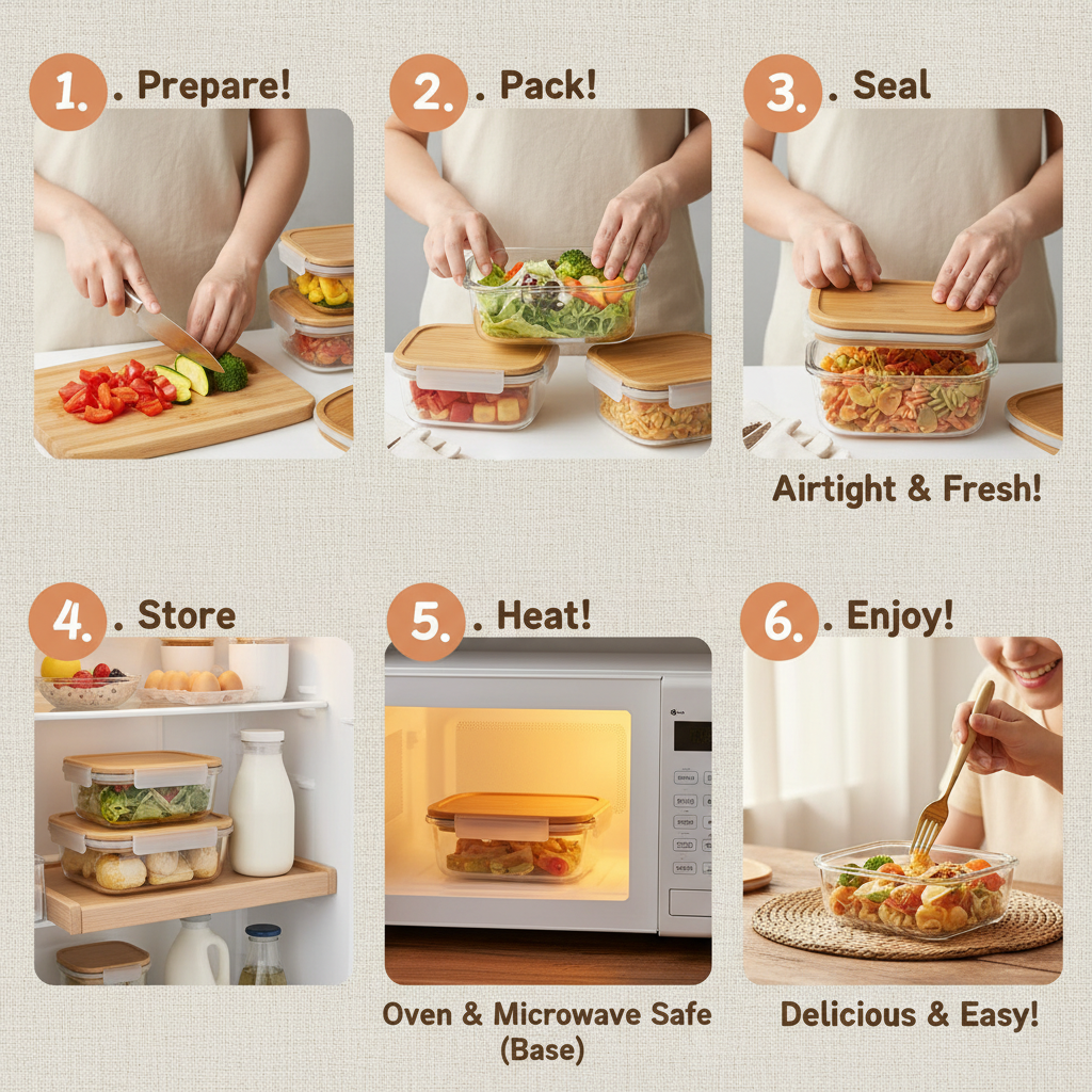 cute glass food storage containers