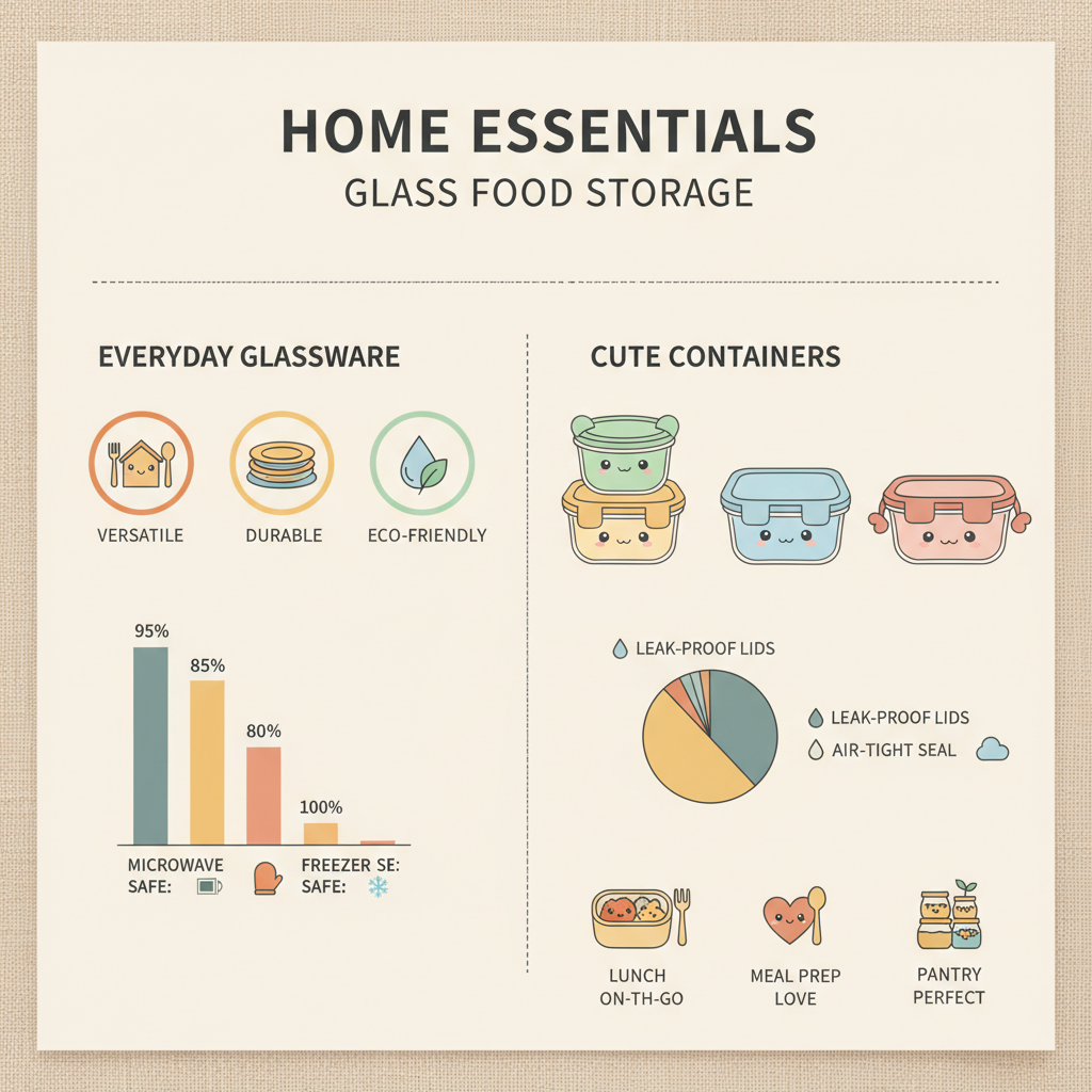 cute glass food storage containers