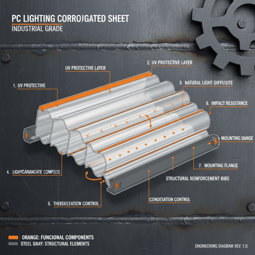 PC Lighting Corrugated Sheet