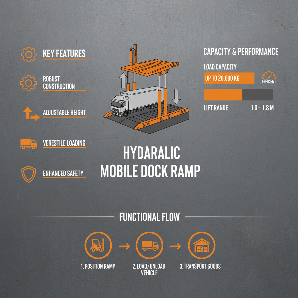 Hydraulic mobile dock ramp