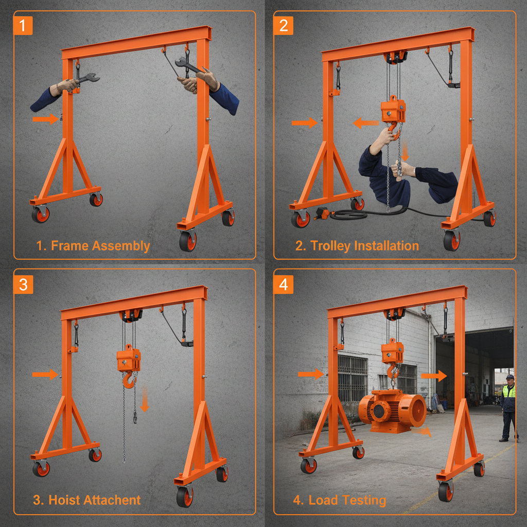 Precision Engineering Light Duty Gantry Cranes