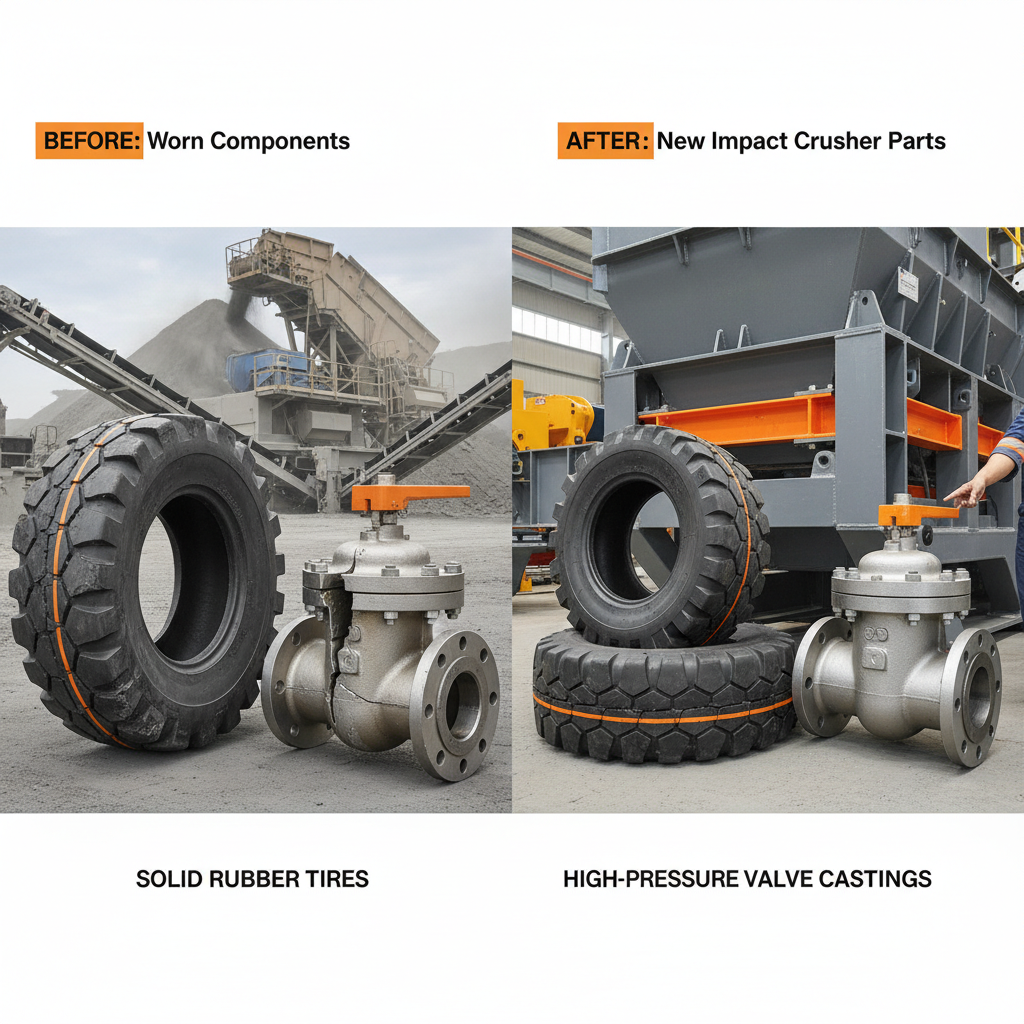 Premium Casting impact crusher parts For Heavy Duty