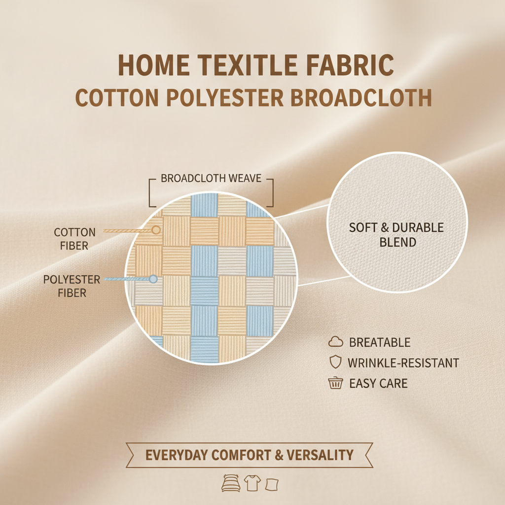 Premium Quality Cotton Polyester Broadcloth Textiles