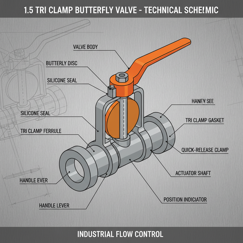 Precision Flow 1.5 Tri Clamp Butterfly Valves