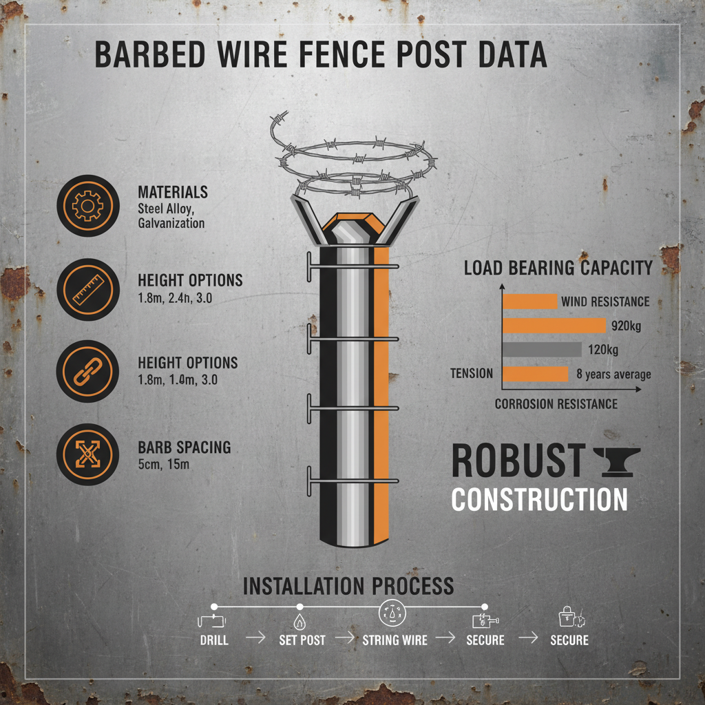 High Quality Barbed Wire Fence Post for Secure Perimeters