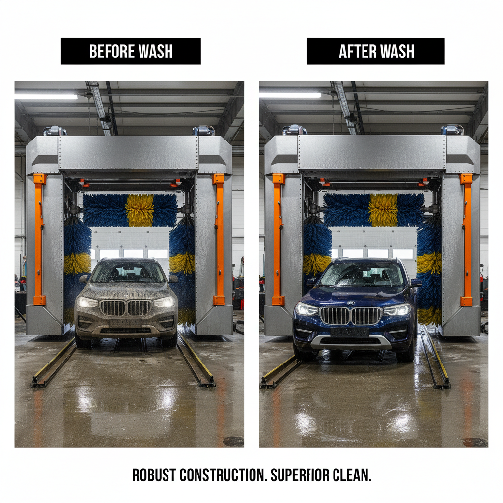 Efficient Professional Car Brush Washer for Automotive Care