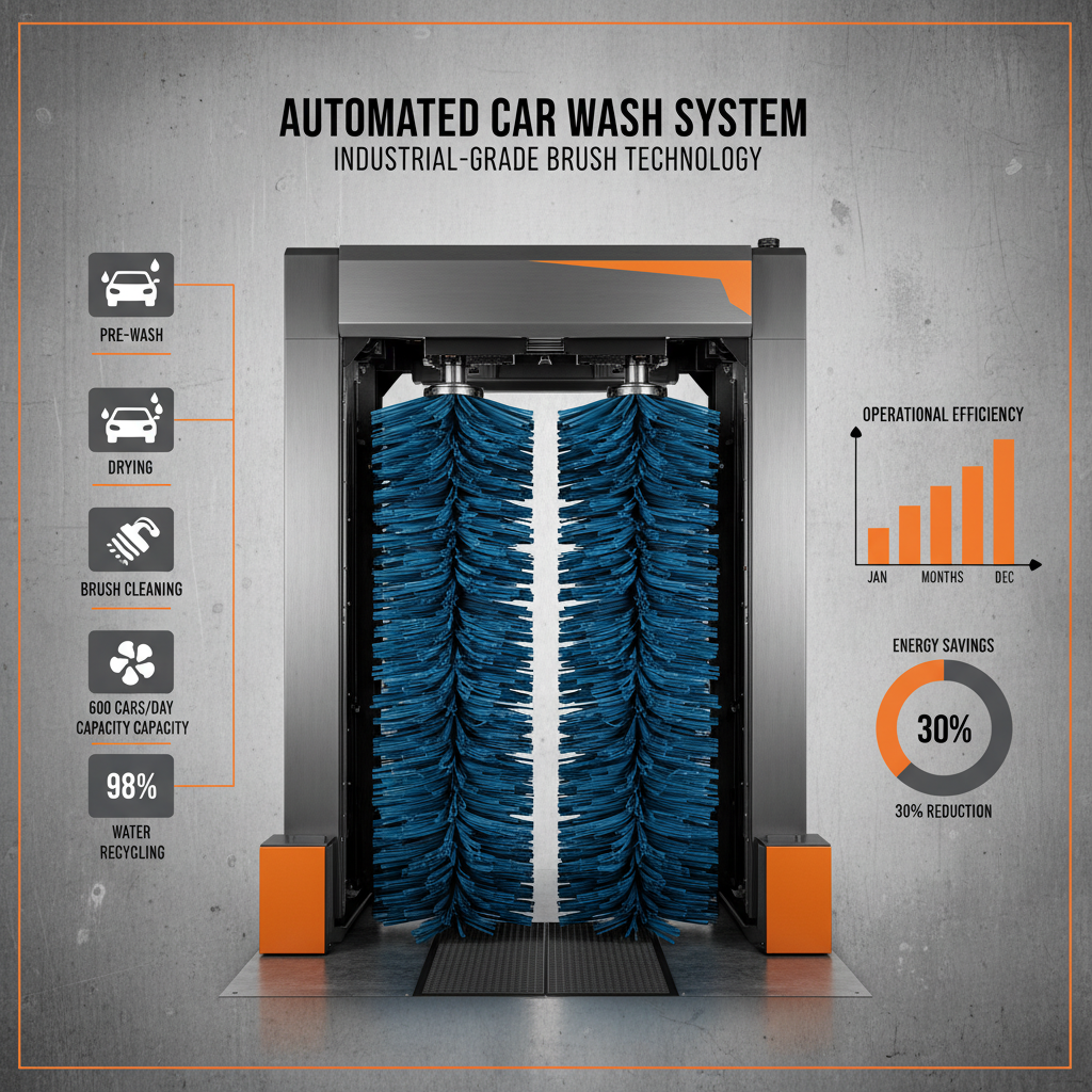 Efficient Professional Car Brush Washer for Automotive Care