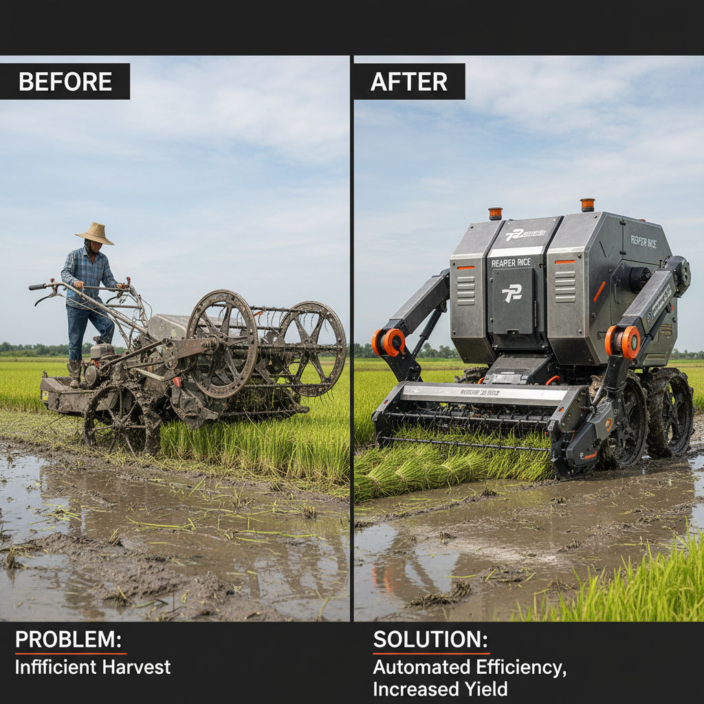 Efficient Reaper Rice Machines for Modern Paddy Farming