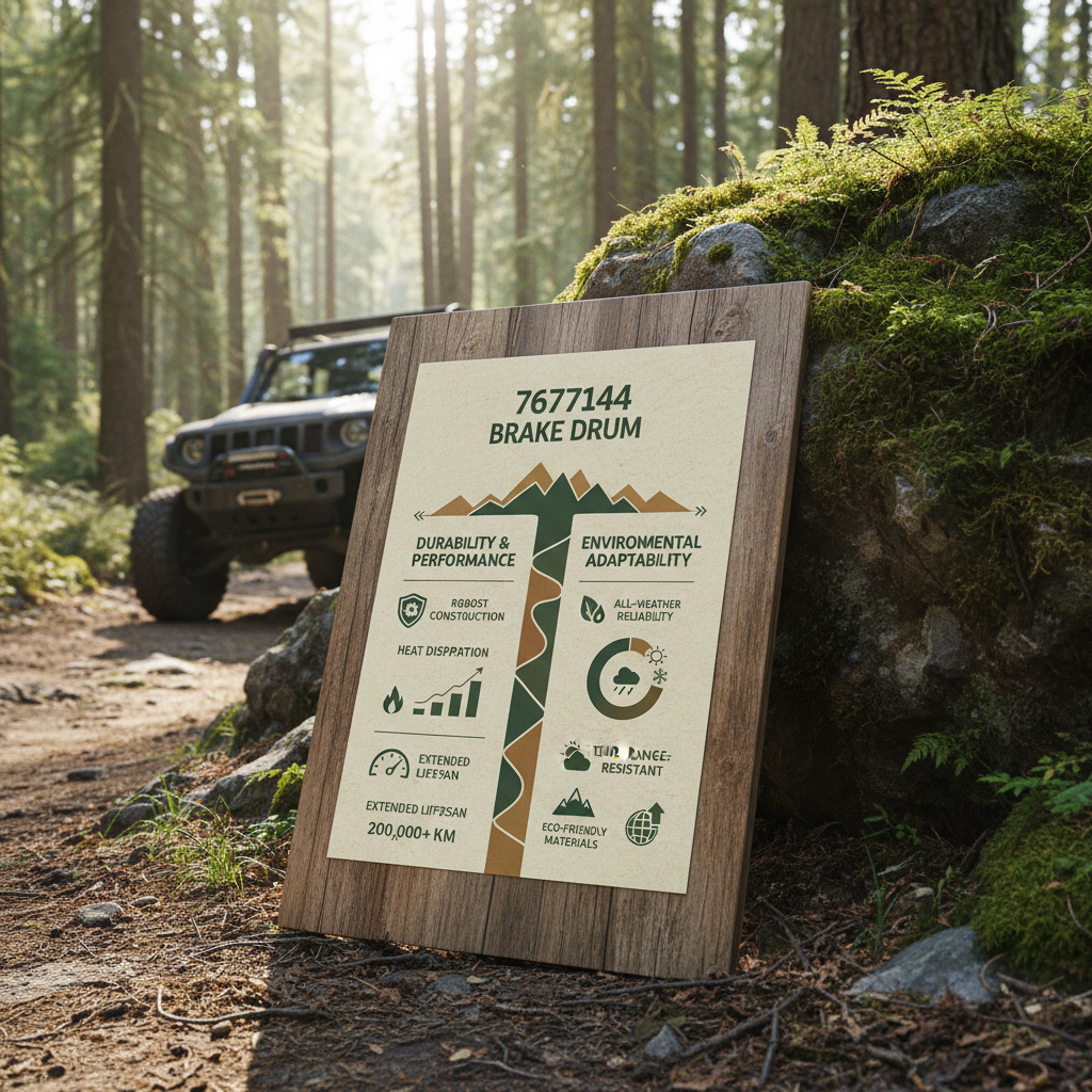 High Performance 7677144 Brake Drum for Heavy Duty Machinery