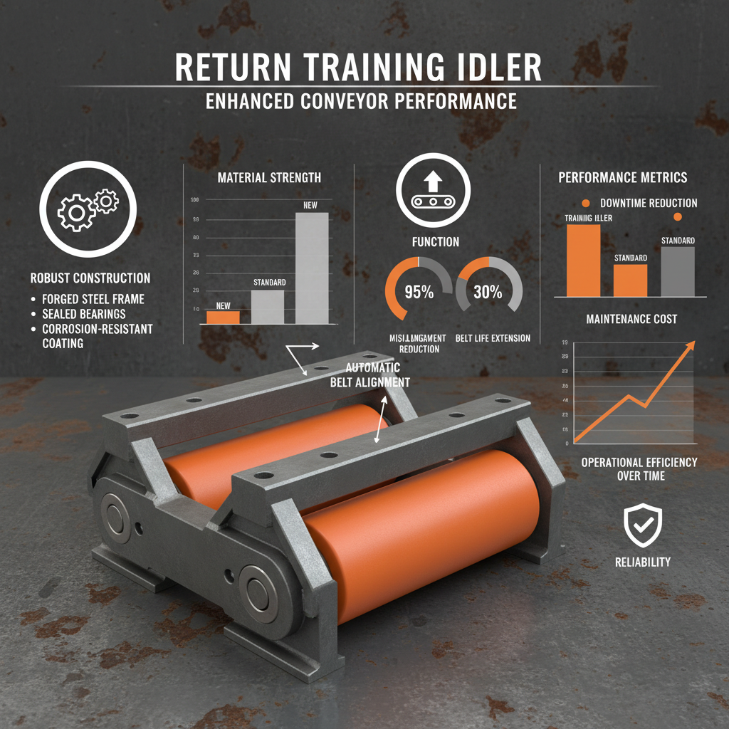 High Quality Return Training Idler for Conveyor Belt Alignment