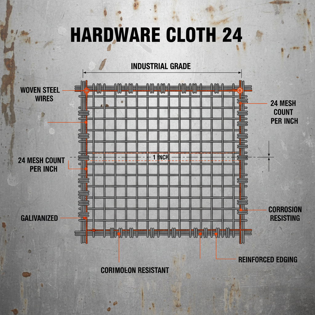 Industrial Grade Hardware Cloth 24 for Precision Containment