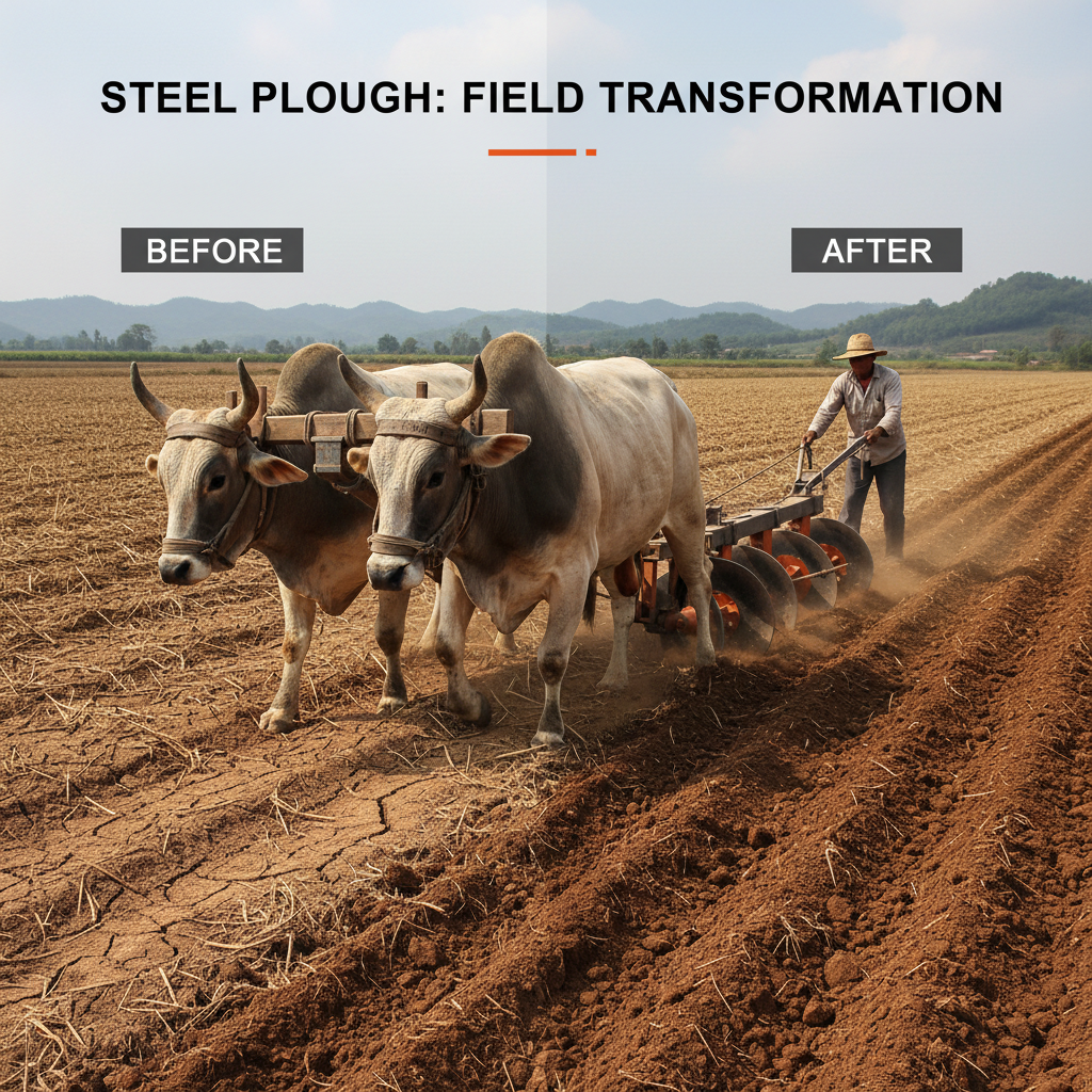 Sustainable Farming with Animal Drawn Disc Plough Tools