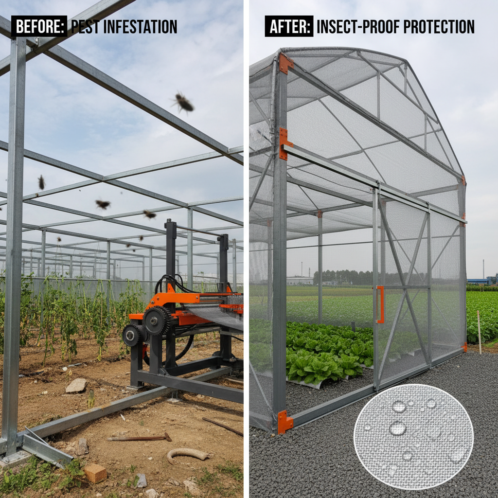 Sustainable Crop Protection with Insect Proof Net House