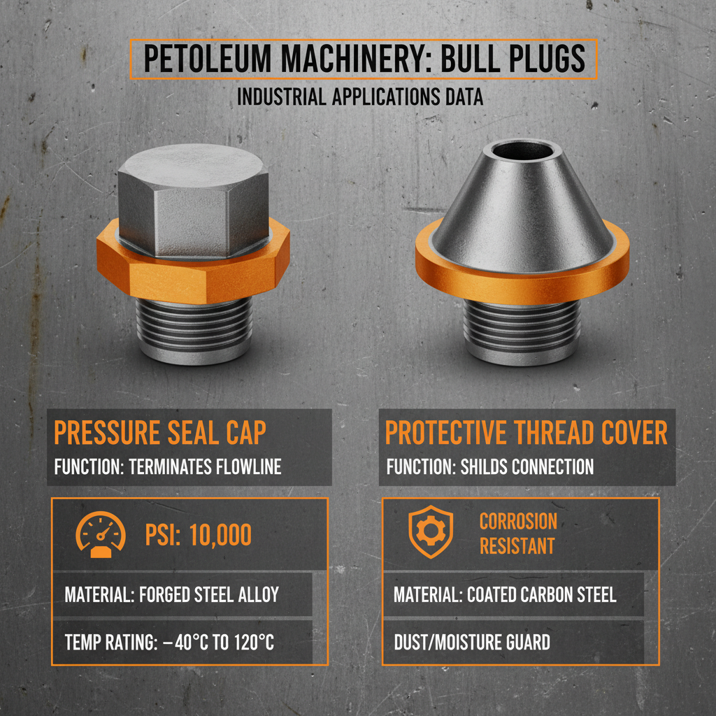 High Pressure 2 bull plug for Oil and Gas Extraction Safety