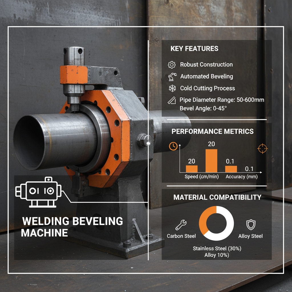 Precision Welding Beveling Machine for Metal Fabrication
