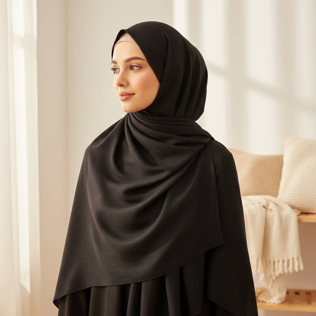 Premium Black Hijab Scarf Guide for Modest Fashion Style