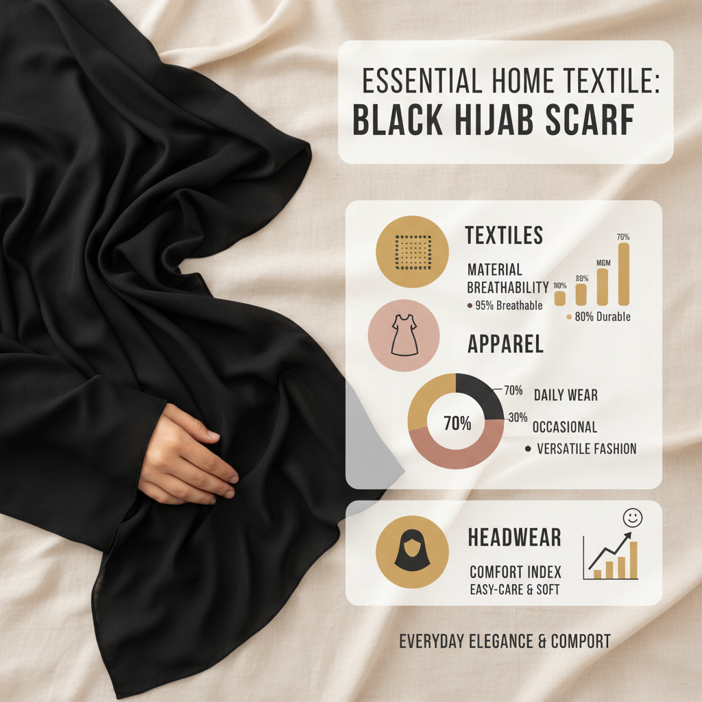 Premium Black Hijab Scarf Guide for Modest Fashion Style
